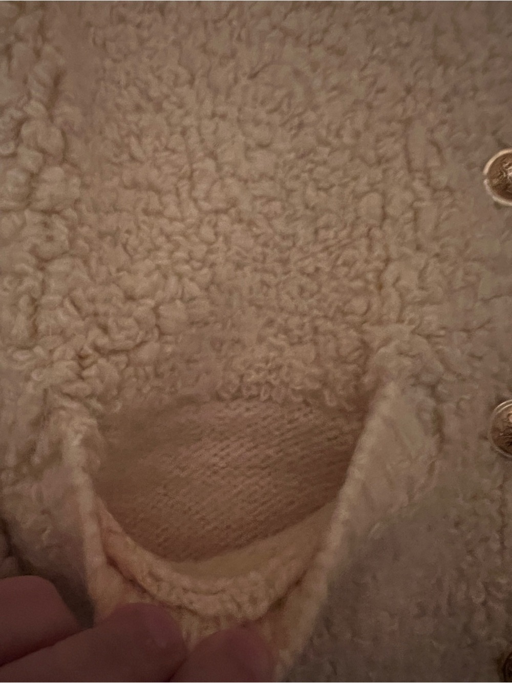 Astr Cream Bouclé Button-Front Cardigan - Picture 5 of 7